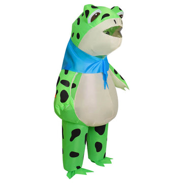 Inflatable Frog Costume Adults Kids Inflatable Halloween Cosplay Outfit